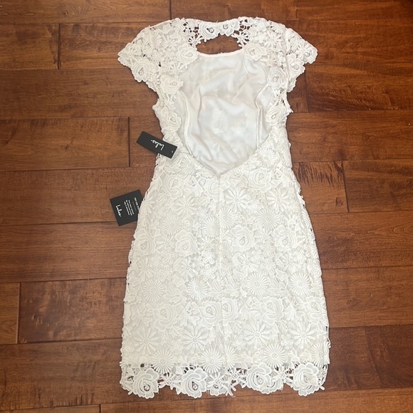 Lulus Hidden Talent Backless Ivory Lace Dress - Picture 10 of 13